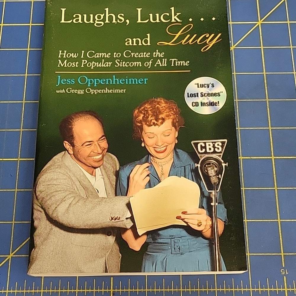 Laughs Luck and Lucy Book Autographed by Jess Oppenheimer & Bookmark